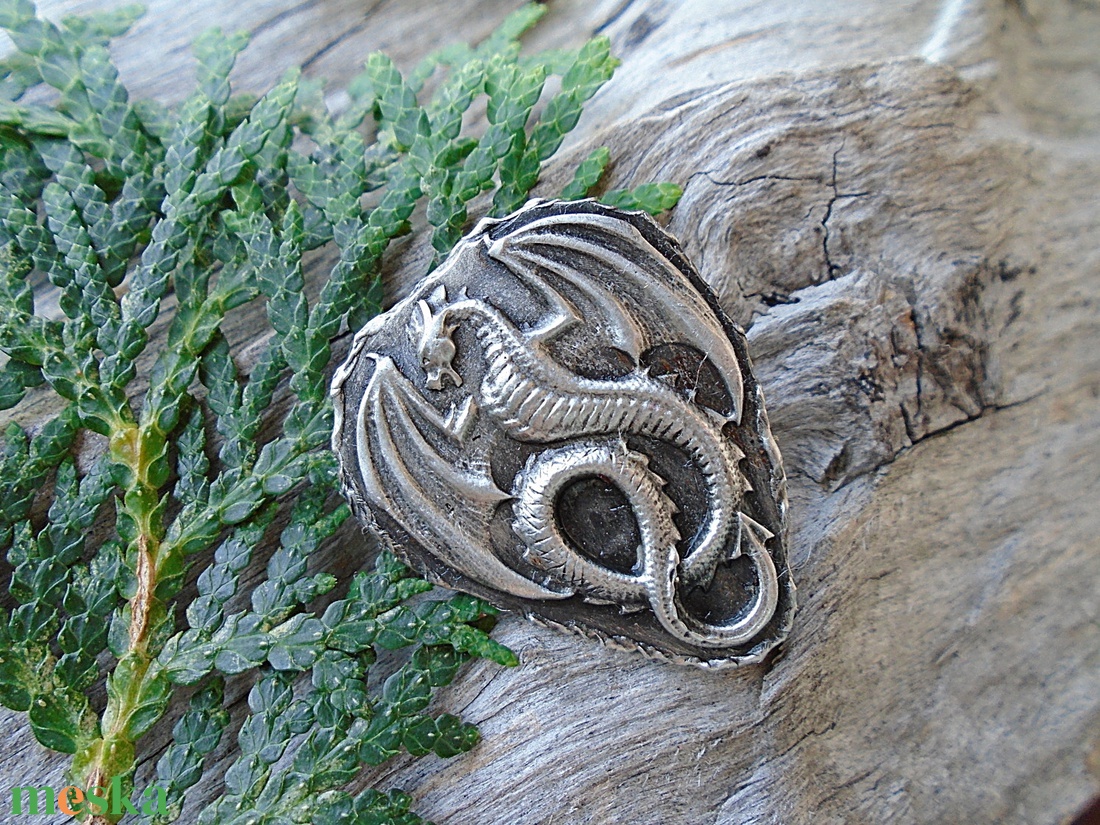 Ón bross - Sárkány - ékszer - kitűző és bross - Meska.hu