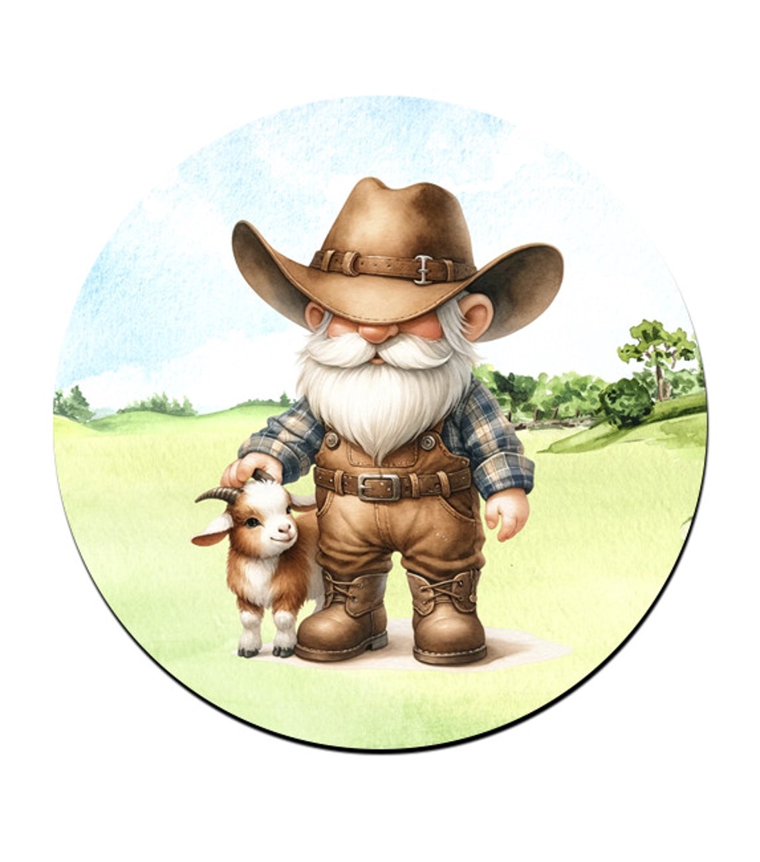 Gazda manó kecskével bögre alátét -  - Meska.hu