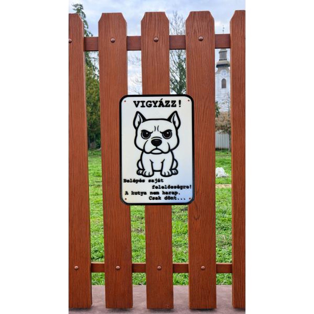Kutyatábla Pitbullal - otthon & életmód - ház & kert - kutyatábla - Meska.hu