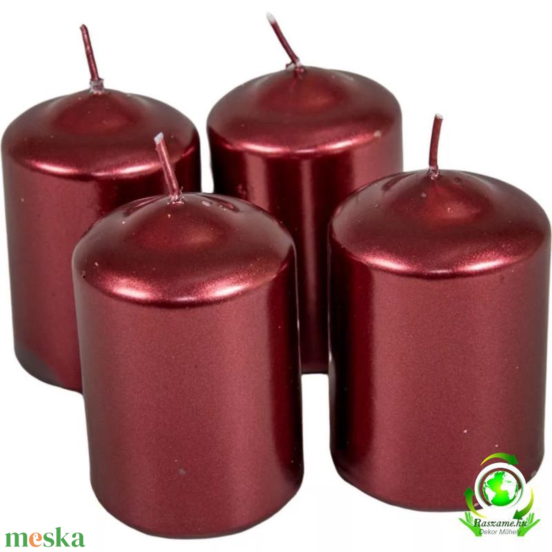 Metál henger gyertya szett 50x75mm - bordó - kellékek & szerszámok - dekorációs kellékek - dekorációs gyertya - Meska.hu Metál henger gyertya szett 50x75mm - bordó - kellékek & szerszámok - dekorációs kellékek - dekorációs gyertya - Meska.hu