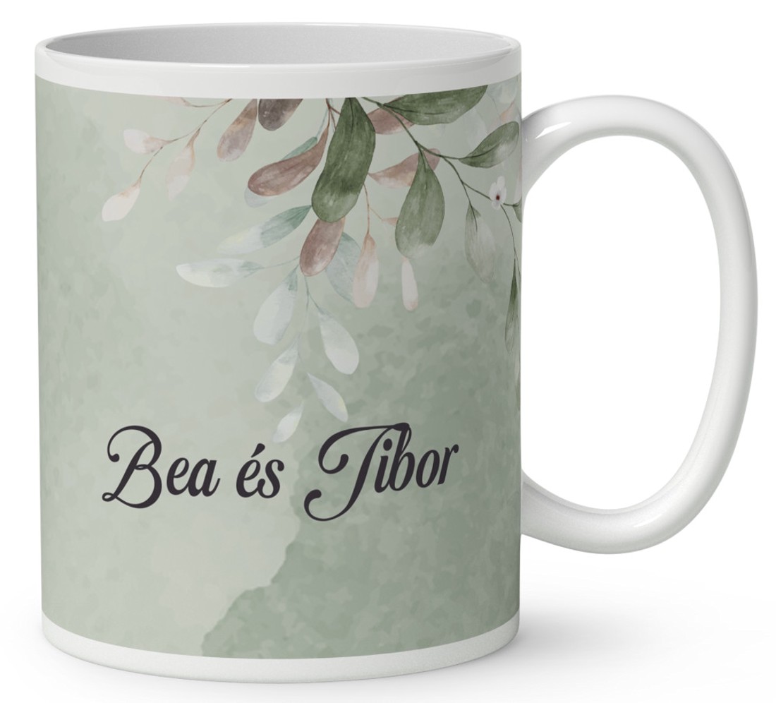 Névvel kérhető - Gyengéd szerelem mintás bögre - otthon & életmód - konyhafelszerelés, tálalás - tálalás - bögre & csésze - Meska.hu