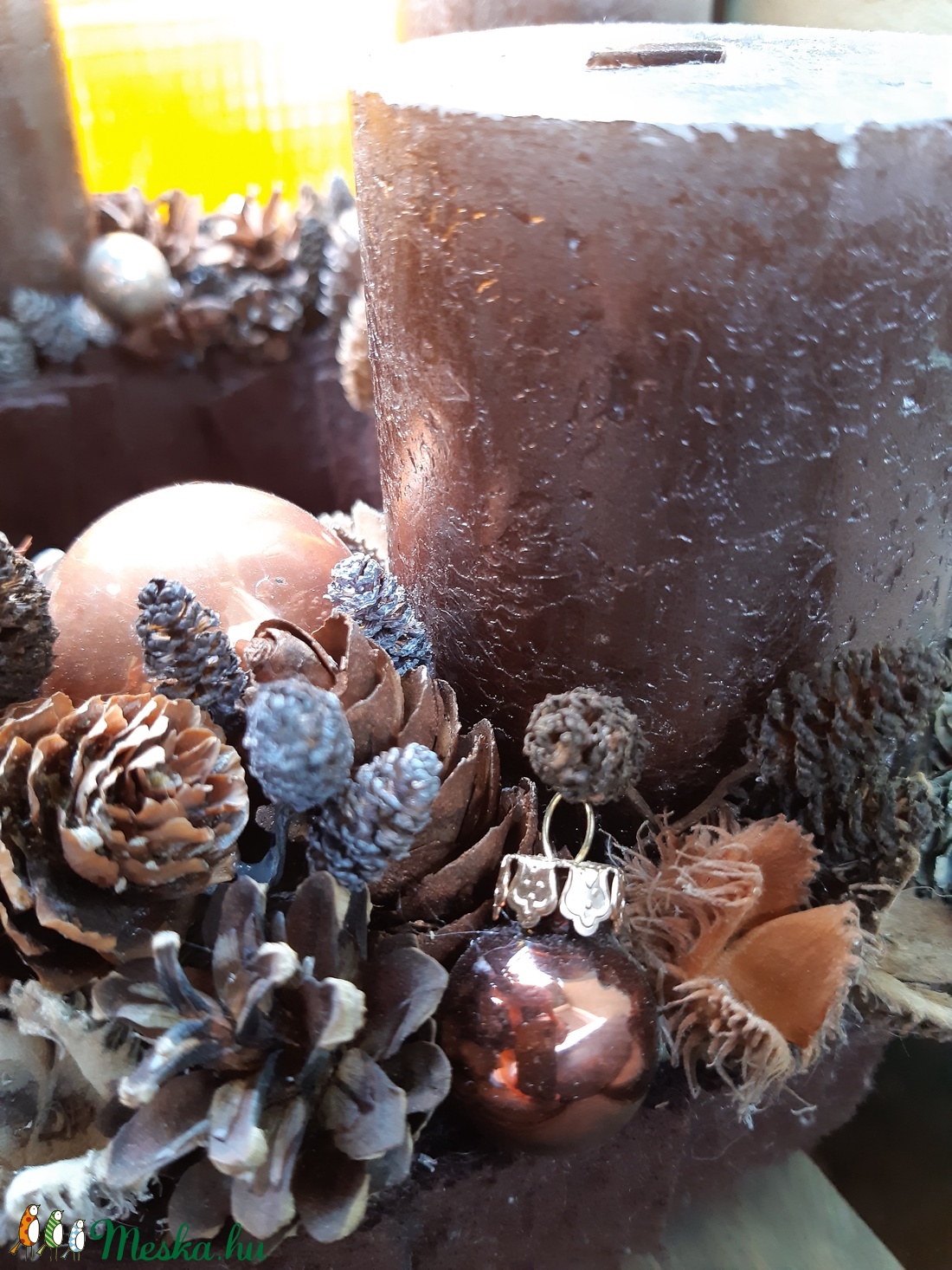 Bronz adventi koszorú - karácsony - adventi díszek - adventi koszorú - Meska.hu Bronz adventi koszorú - karácsony - adventi díszek - adventi koszorú - Meska.hu