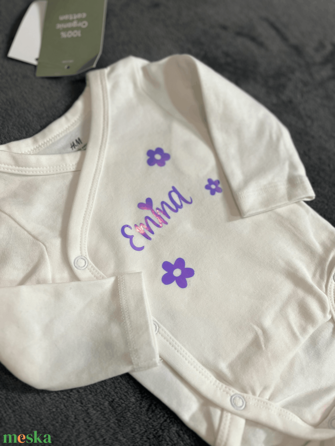 Vasalható ruha matrica (egyedi szöveg / kép) - baba - mama - babalátogató ajándékcsomag - Meska.hu