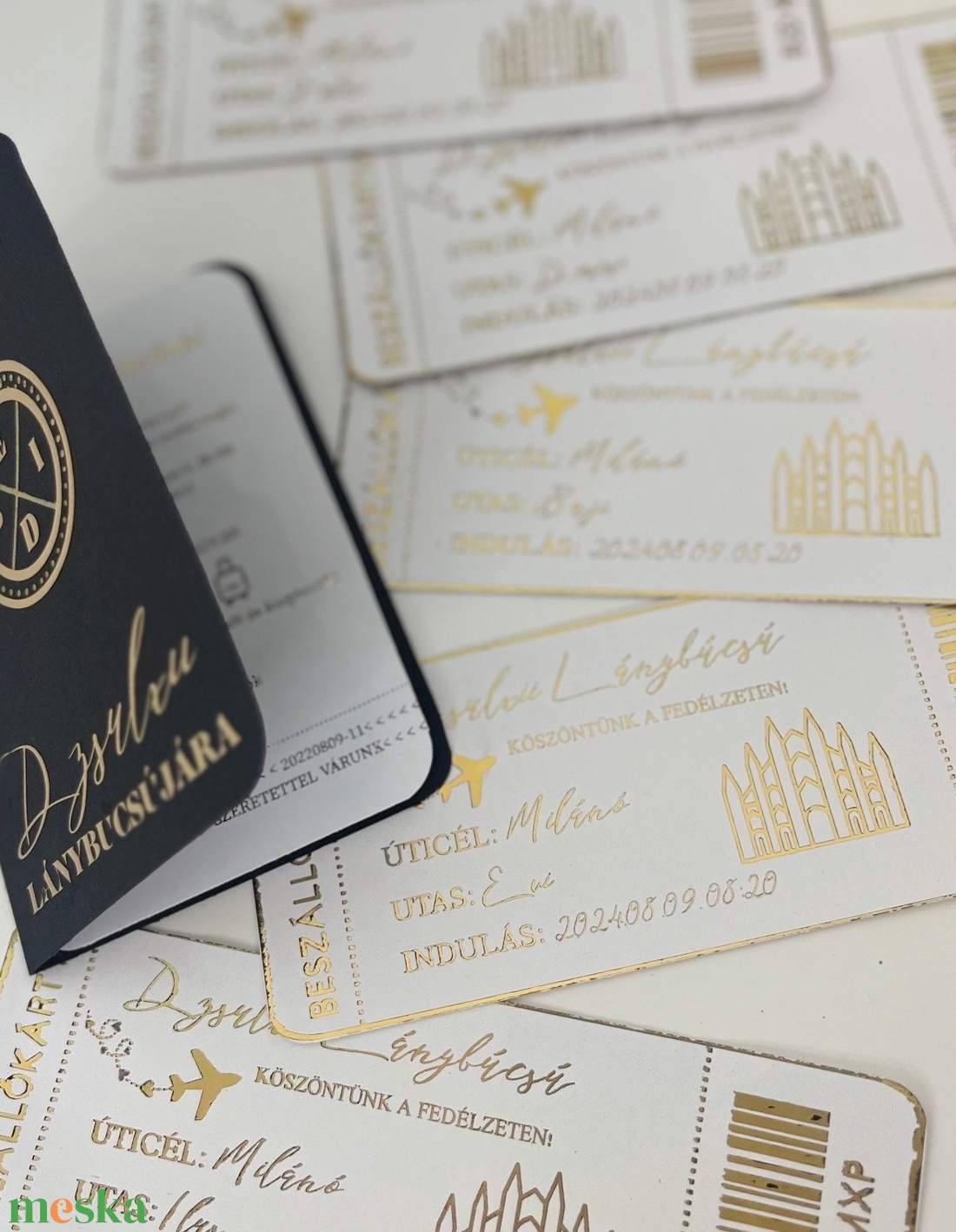 � Lánybúcsú útlevél + beszállókártya � Meghívó egy felejthetetlen kalandra - esküvő - lánybúcsú - Meska.hu