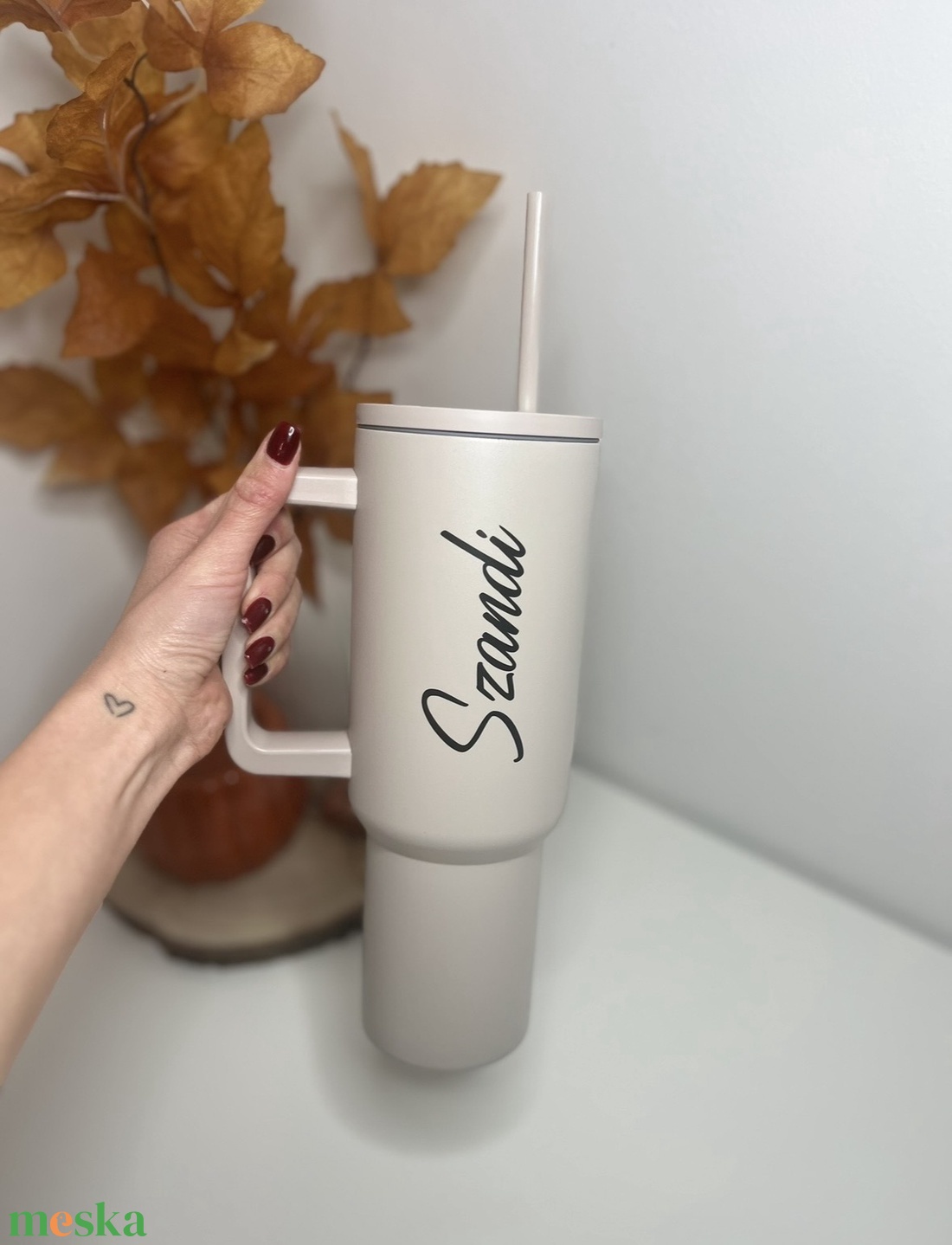  Névre szóló szívószálas termosz pohár � egyedi ajándék gyerekeknek és felnőtteknek - otthon & életmód - konyhafelszerelés, tálalás - tálalás - pohár - Meska.hu