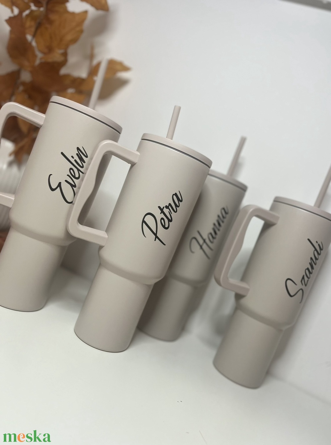  Névre szóló szívószálas termosz pohár � egyedi ajándék gyerekeknek és felnőtteknek - otthon & életmód - konyhafelszerelés, tálalás - tálalás - pohár - Meska.hu