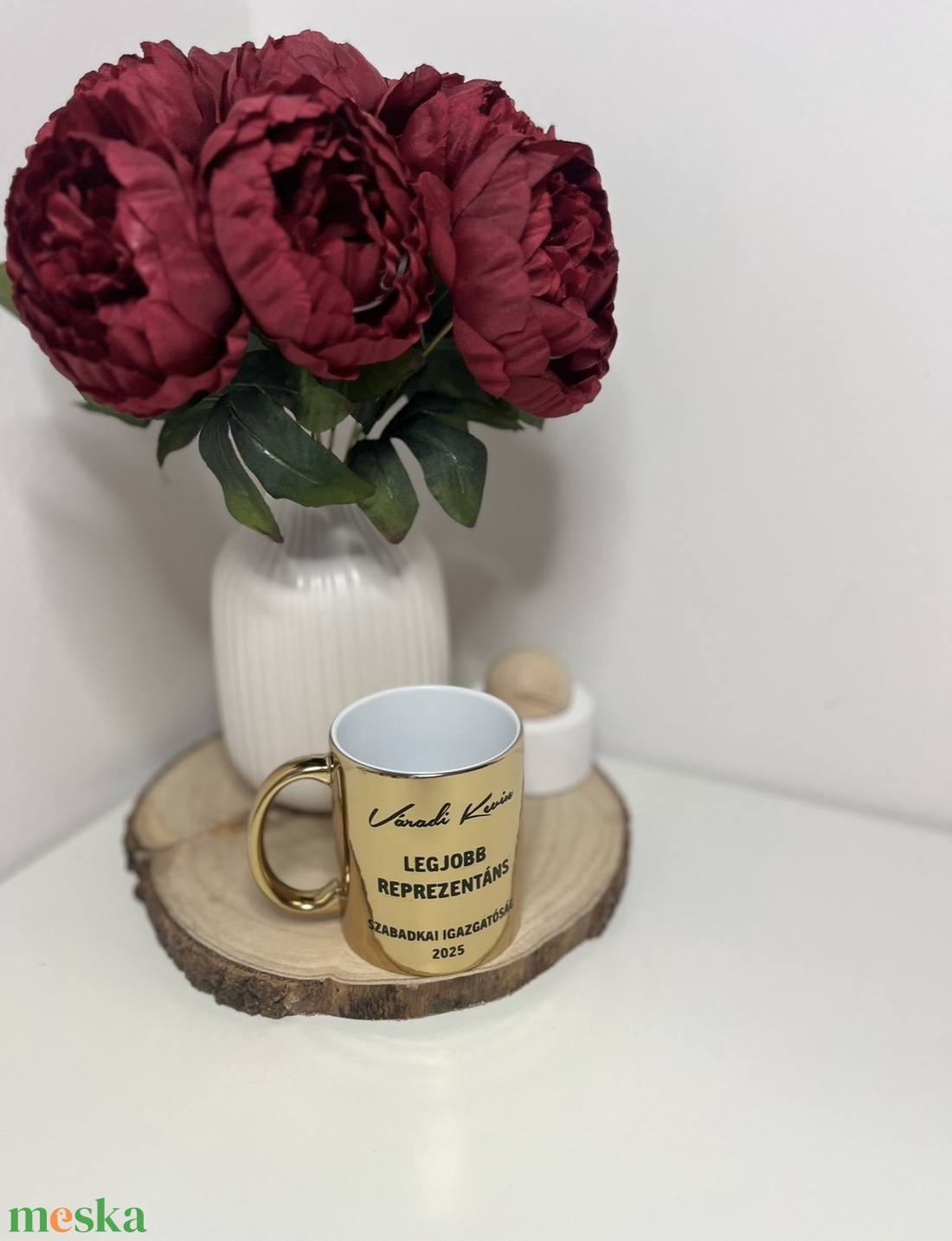 � Névre szóló arany kerámia bögre � elegáns céges ajándék - otthon & életmód - konyhafelszerelés, tálalás - tálalás - bögre & csésze - Meska.hu