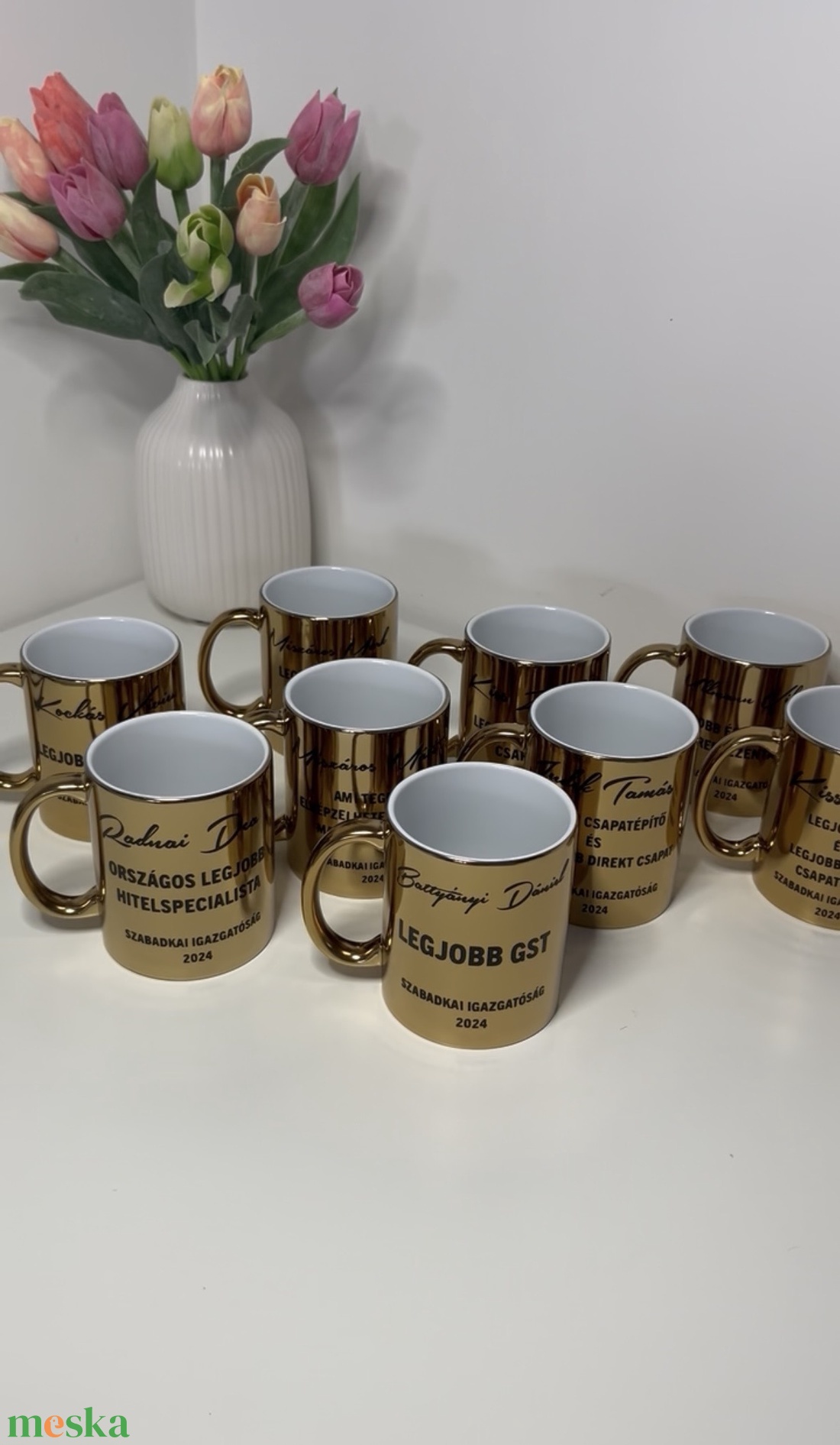 � Névre szóló arany kerámia bögre � elegáns céges ajándék - otthon & életmód - konyhafelszerelés, tálalás - tálalás - bögre & csésze - Meska.hu