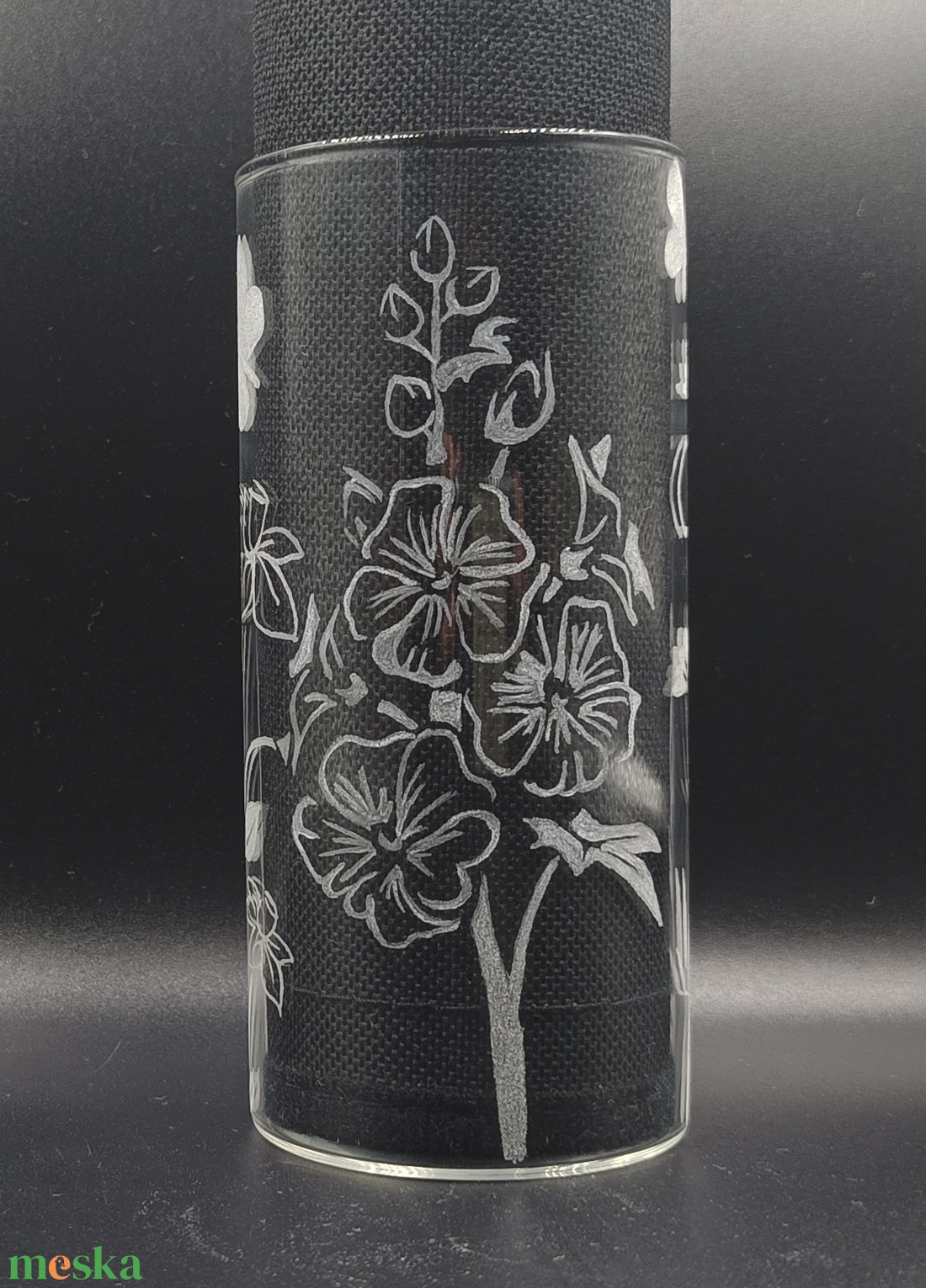 Gravírozott váza - 5,5 x 12 cm - otthon & életmód - dekoráció - Meska.hu