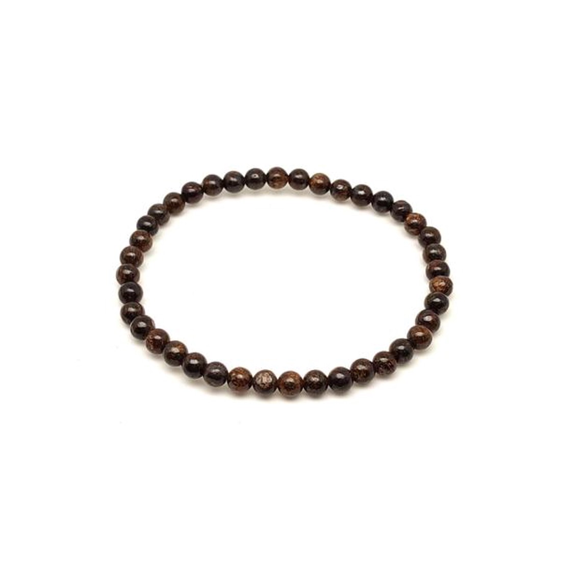 Bronzit ásvány karkötő golyós 4mm - ékszer - karkötő - ásványkarkötő - Meska.hu