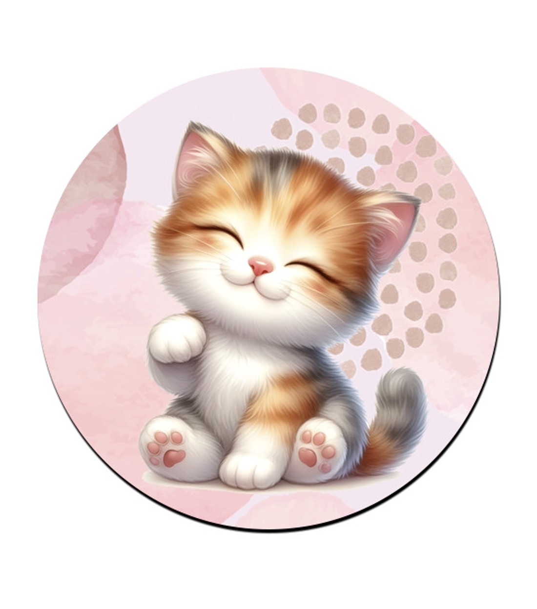 Kawaii cuki cica mintás bögre alátét -  - Meska.hu