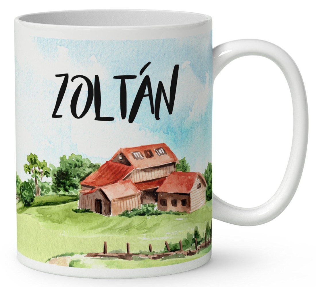 Névvel kérhető - Gazda manó malaccal mintás bögre - otthon & életmód - konyhafelszerelés, tálalás - tálalás - bögre & csésze - Meska.hu