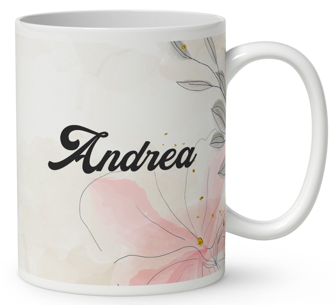 Névvel kérhető - Katica virágcsokorral mintás bögre - otthon & életmód - konyhafelszerelés, tálalás - tálalás - bögre & csésze - Meska.hu