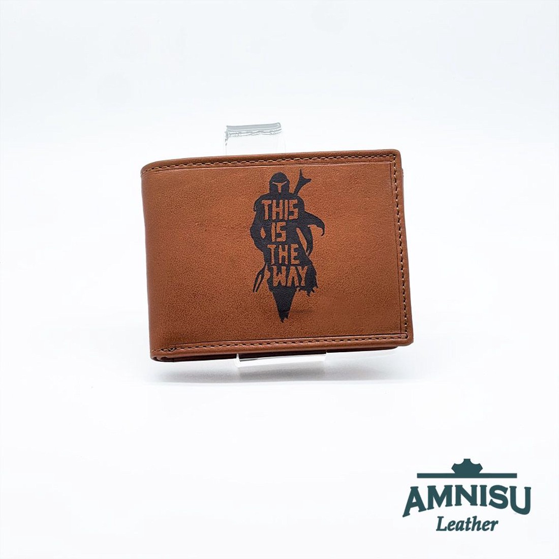 Barna Mandalóris kicsi férfi bőr pénztárca OPR102-man - táska & tok - pénztárca & más tok - pénztárca - férfi pénztárca - Meska.hu