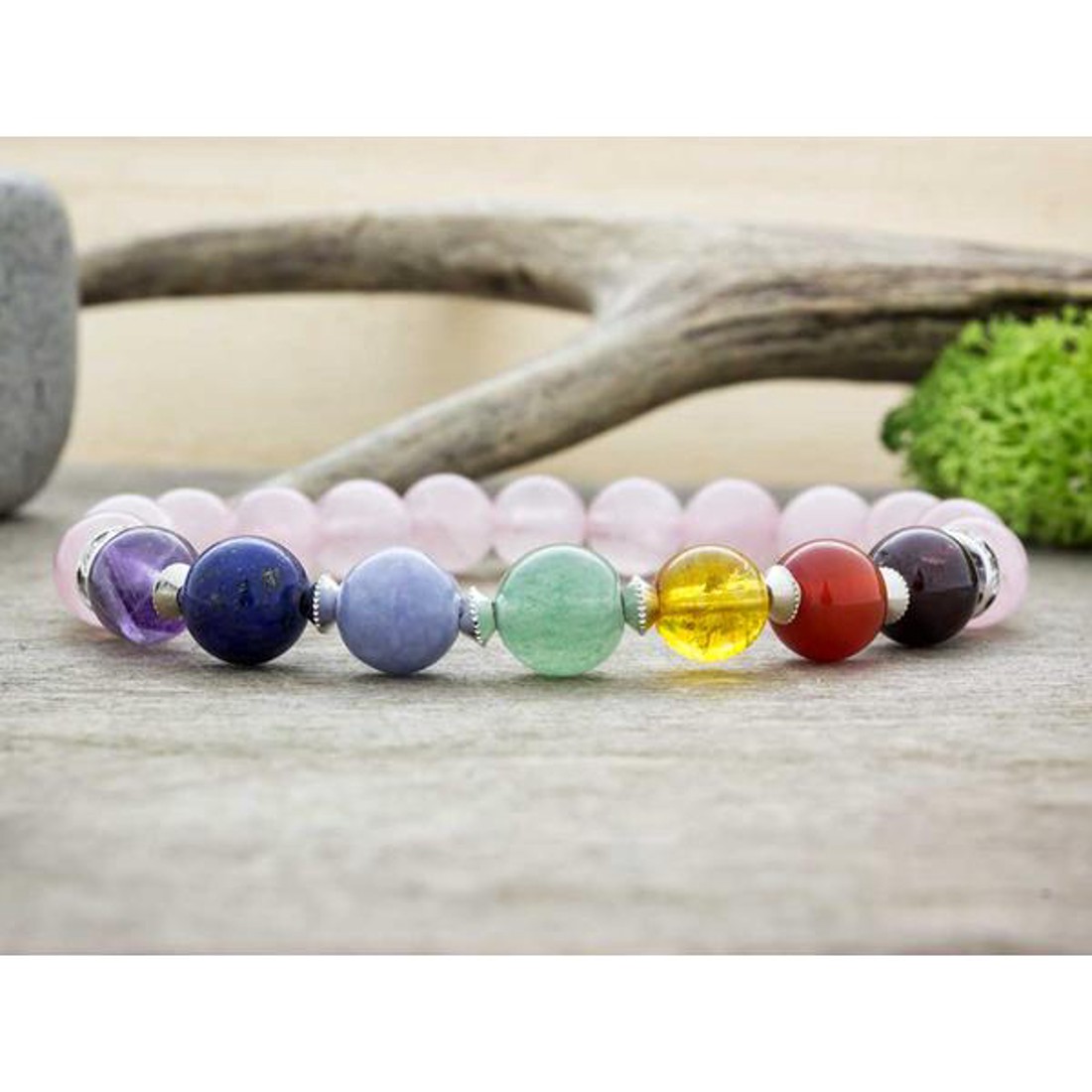 Szeretet csakra ásvány karkötő - ékszer - karkötő - ásványkarkötő - Meska.hu