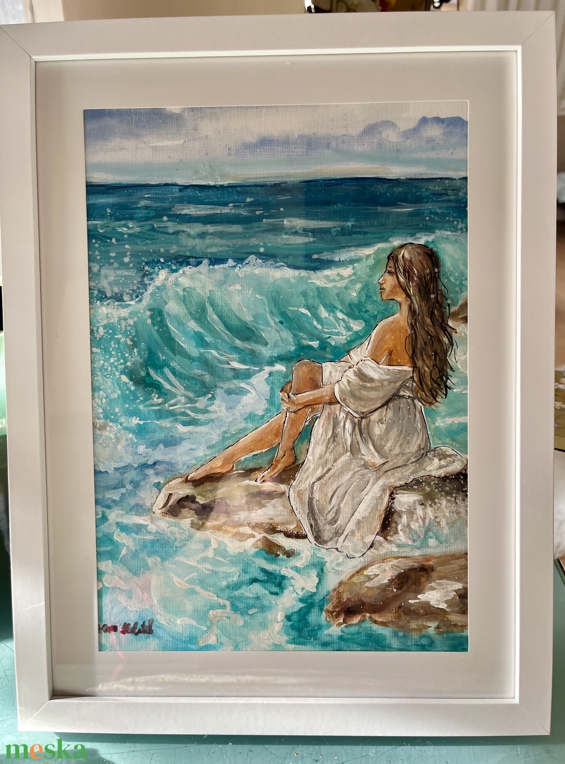 Egyedül a végtelennel - akvarell - művészet - festmény - akvarell - Meska.hu