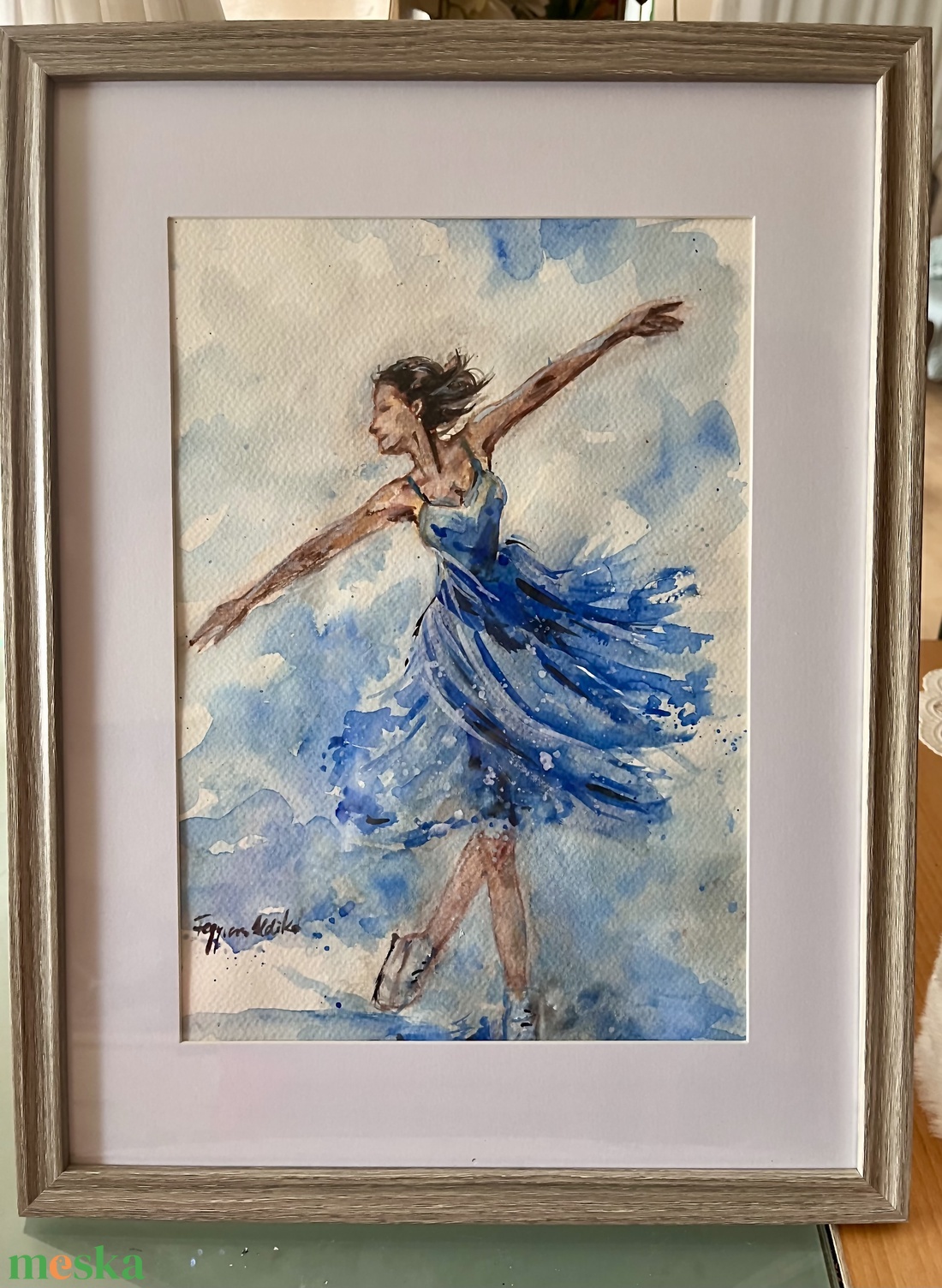 Jégszárnyakon akvarell festmény - művészet - festmény - akvarell - Meska.hu