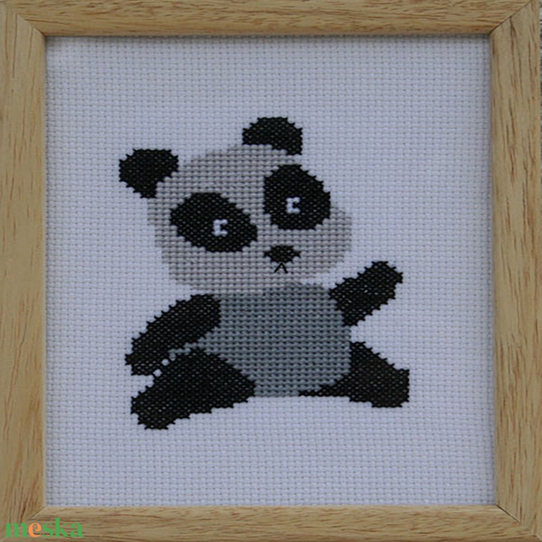 Panda keresztszemes falikép - otthon & életmód - babaszoba, gyerekszoba - babaszoba kép - Meska.hu Panda keresztszemes falikép - otthon & életmód - babaszoba, gyerekszoba - babaszoba kép - Meska.hu