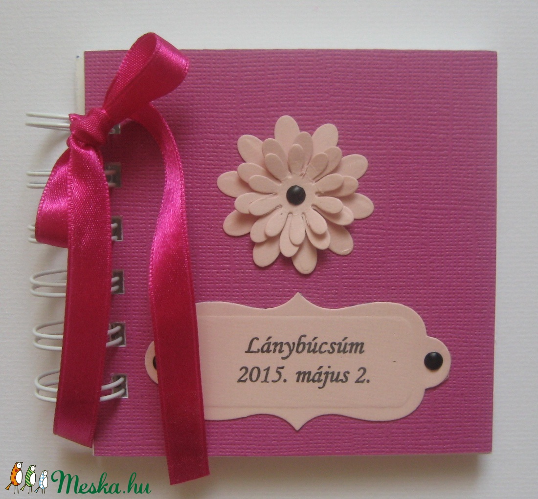 Album - lánybúcsú - pink - szalagos virággal - - Meska.hu Album - lánybúcsú - pink - szalagos virággal - - Meska.hu