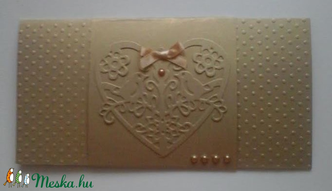 Nászajándék boríték (ajándékutalvány átadó) 20x10 cm - dombormintás jókívánság kártyával - - Meska.hu Nászajándék boríték (ajándékutalvány átadó) 20x10 cm - dombormintás jókívánság kártyával - - Meska.hu