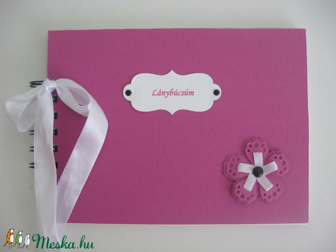 Album - lánybúcsú - pink - szalagos virággal - - Meska.hu Album - lánybúcsú - pink - szalagos virággal - - Meska.hu