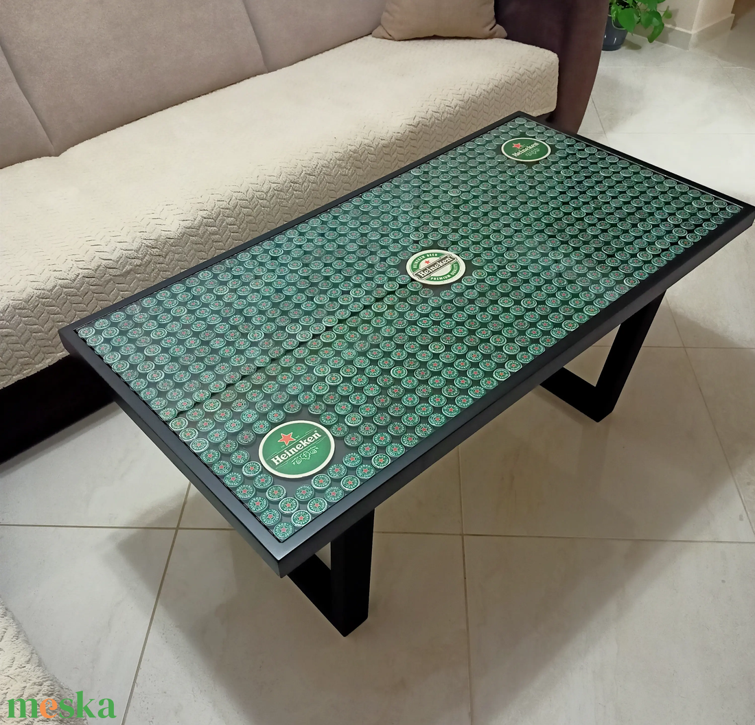 Dohányzó asztal Heineken  - otthon & életmód - bútor - asztal - Meska.hu