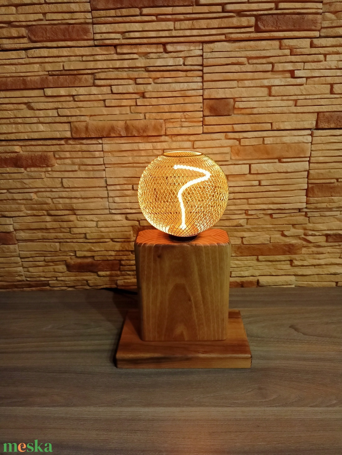 Tölgyfa dekor lámpa  - otthon & életmód - lámpa - hangulatlámpa - Meska.hu