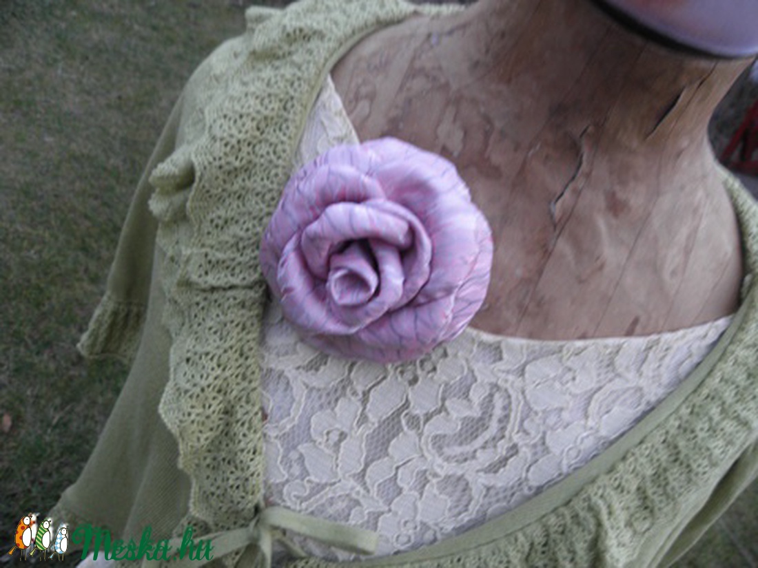 Rózsaszín márvány - dekoráció/bross -  - Meska.hu