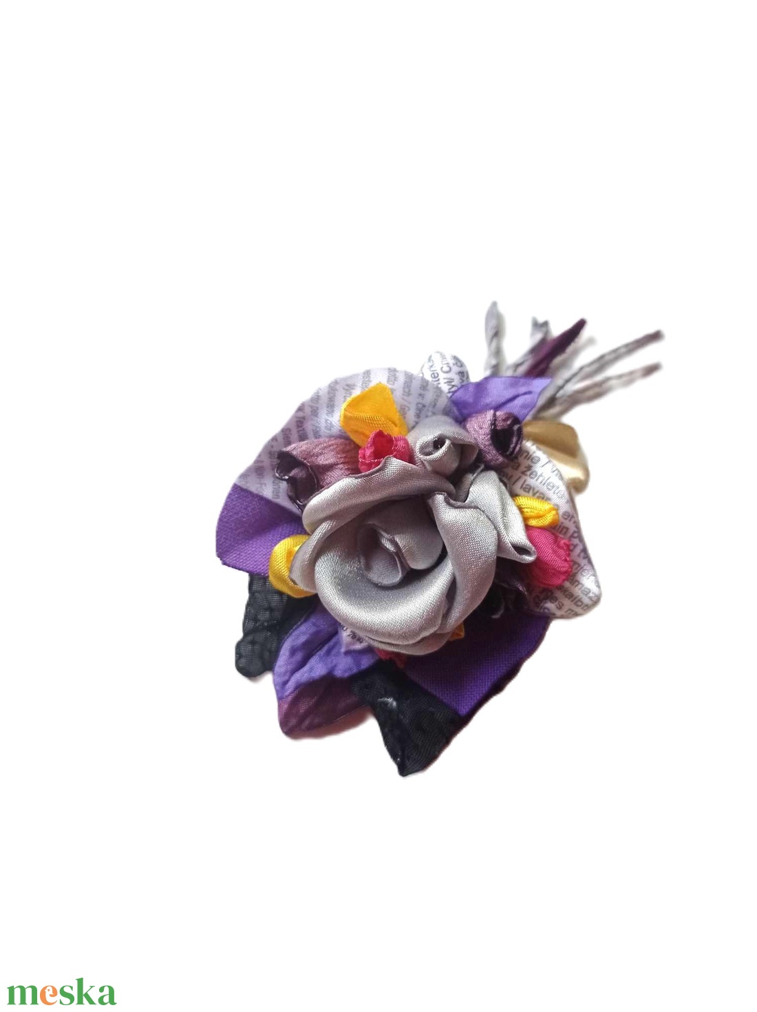 Szerelmes levelek - rózsás selyem bross - ékszer - kitűző és bross - kitűző - Meska.hu Szerelmes levelek - rózsás selyem bross - ékszer - kitűző és bross - kitűző - Meska.hu