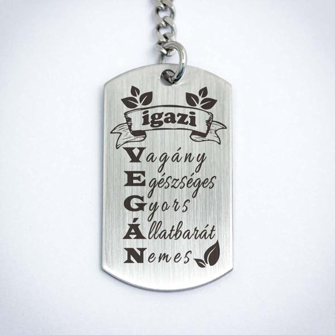 Igazi vegán acél medálos kulcstartó - táska & tok - kulcstartó & táskadísz - kulcstartó - Meska.hu Igazi vegán acél medálos kulcstartó - táska & tok - kulcstartó & táskadísz - kulcstartó - Meska.hu