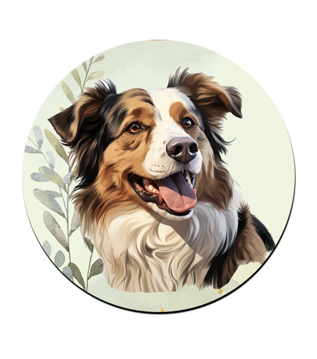 Ausztrál juhászkutya portré mintás bögre alátét -  - Meska.hu