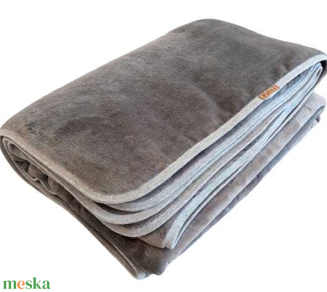 Vastag meleg dupla rétegű flanel Fleece szürke takaró  - otthon & életmód - lakástextil - felnőtt takaró, pléd - Meska.hu