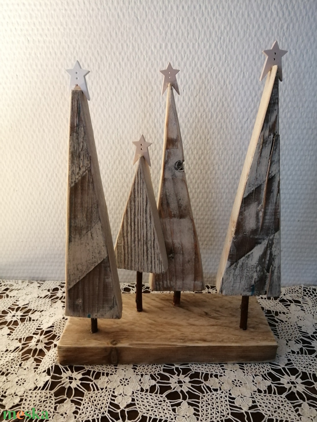 Karácsonyi fafenyők - karácsony - adventi díszek - adventi ablakdekoráció - Meska.hu
