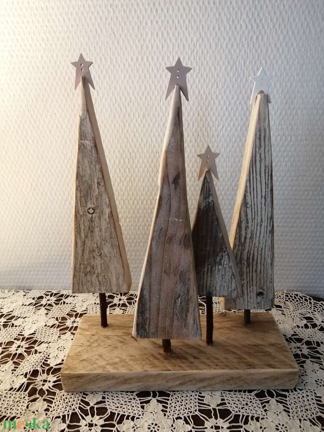 Karácsonyi fafenyők - karácsony - adventi díszek - adventi ablakdekoráció - Meska.hu