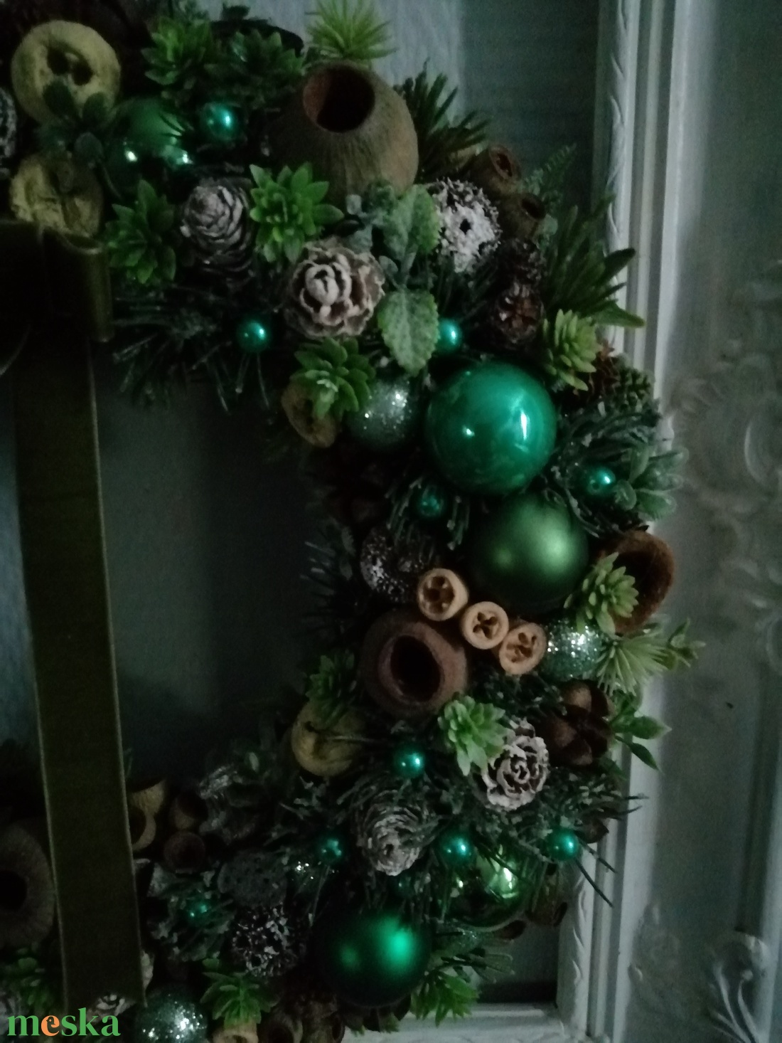 Karácsonyi ajtódísz, lakás dekoráció - zöld - karácsony - adventi díszek - adventi ajtódísz - Meska.hu Karácsonyi ajtódísz, lakás dekoráció - zöld - karácsony - adventi díszek - adventi ajtódísz - Meska.hu