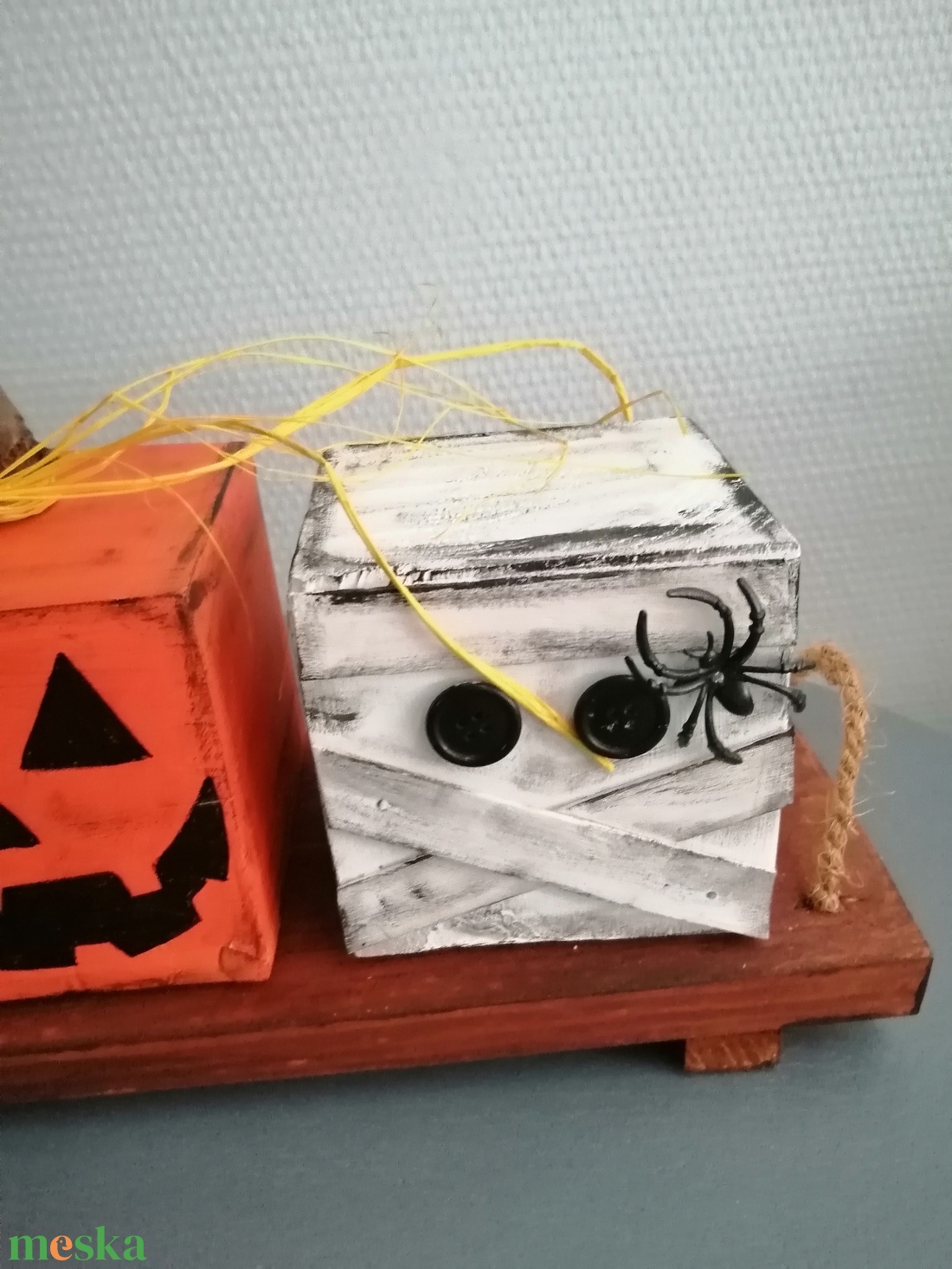 Halloweeni - őszi dekoráció, lakás dekoráció - otthon & életmód - dekoráció - asztal és polc dekoráció - asztaldísz - Meska.hu