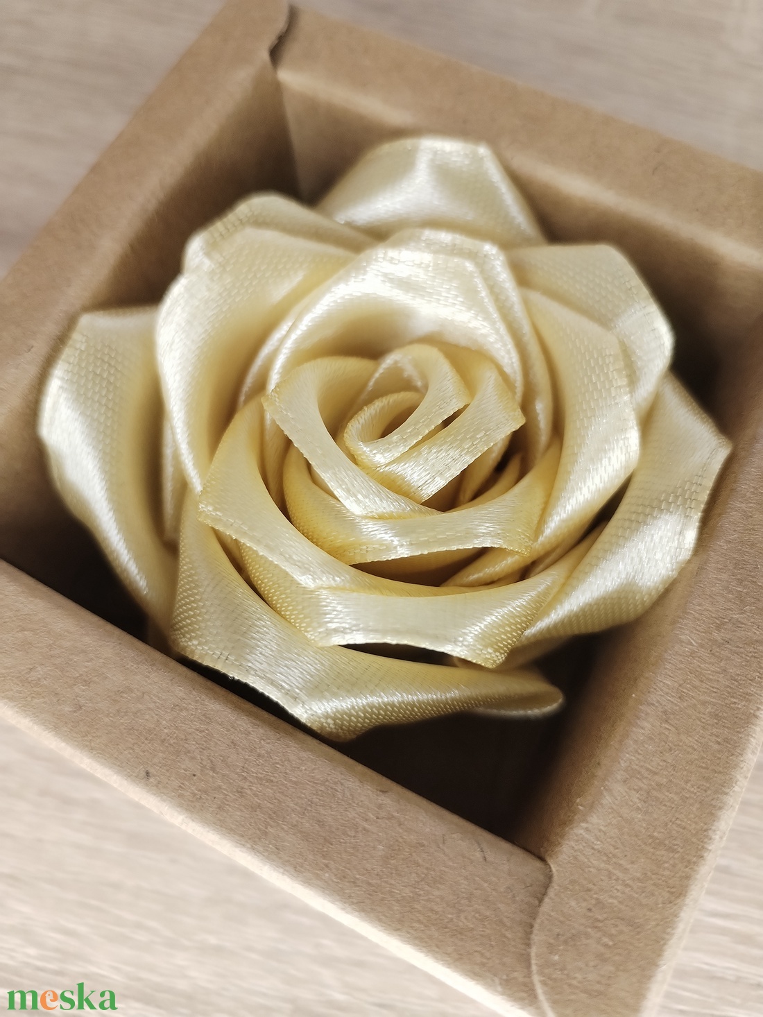 Mini rózsa box barna dobozban - otthon & életmód - dekoráció - virágdekoráció - virágok - virágbox - Meska.hu