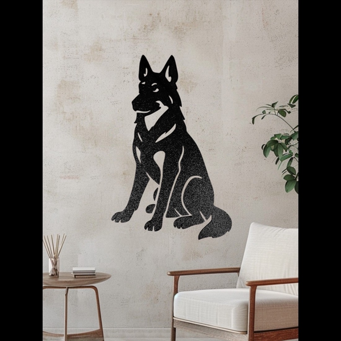 3D Nyomtatott Fali Dekoráció - Németjuhász -  - Meska.hu