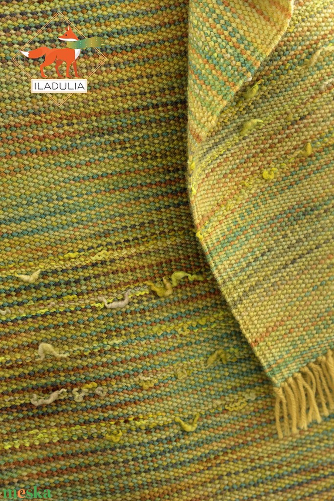 Merinó gyapjú kézi szőttes sál (07) - ruha & divat - sál, sapka, kendő - sál - Meska.hu