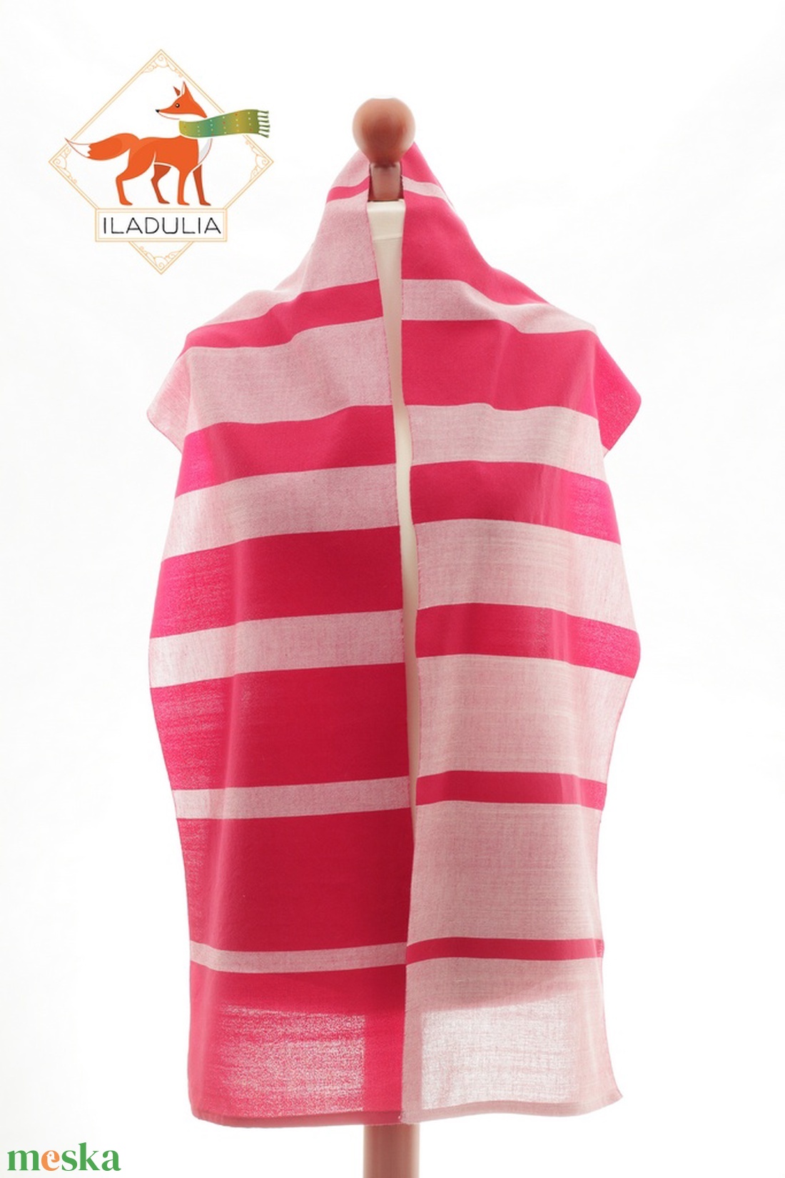 100% Merinó gyapjú kézi szőttes sál inverz szimmetrikus csíkritmus díszítéssel (63) - ruha & divat - sál, sapka, kendő - sál - Meska.hu