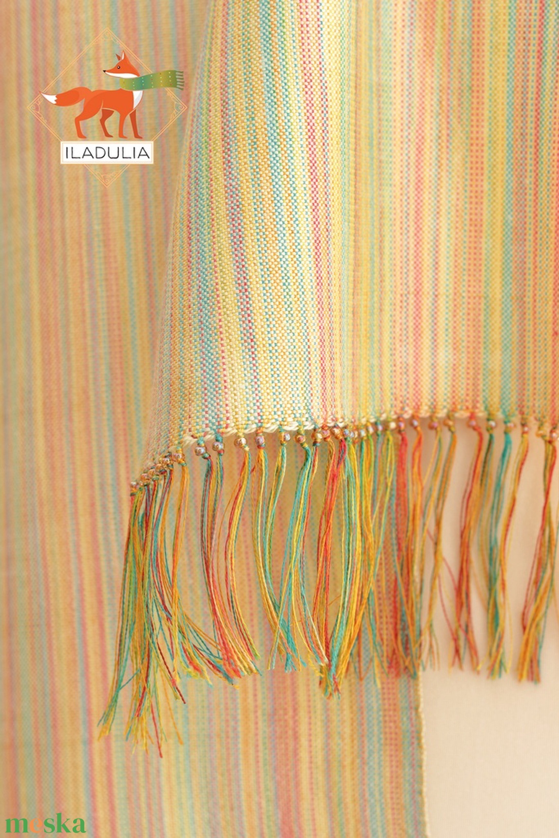 100% Hernyóselyem kézi szőttes sál (64) - ruha & divat - sál, sapka, kendő - sál - Meska.hu