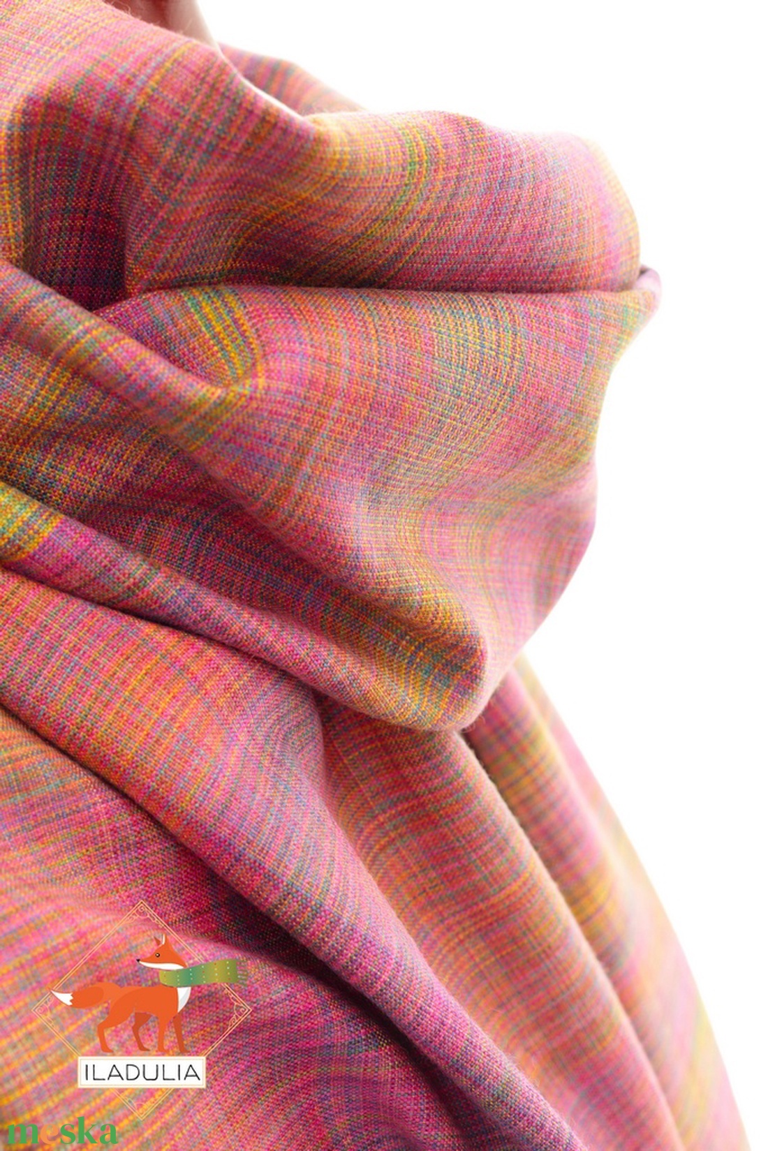 Merinó gyapjú-hernyóselyem kézi szőttes sál (65) - ruha & divat - sál, sapka, kendő - sál - Meska.hu