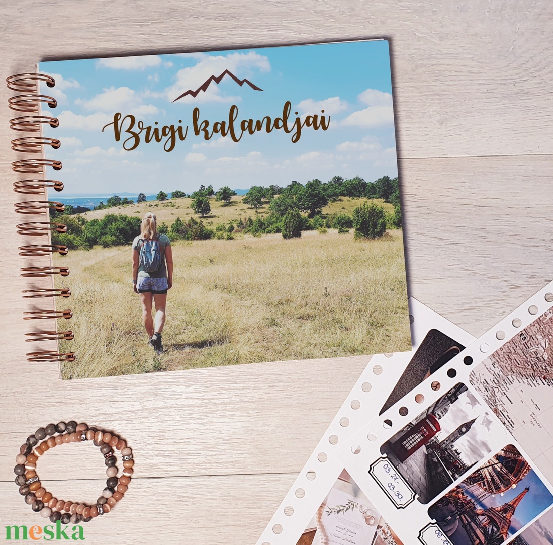 Scrapbook / emlékkönyv / napló saját egyedi fényképeddel és felirattal, ajándék ötlet Karácsonyra - otthon & életmód - papír, írószer - jegyzetfüzet & napló - Meska.hu