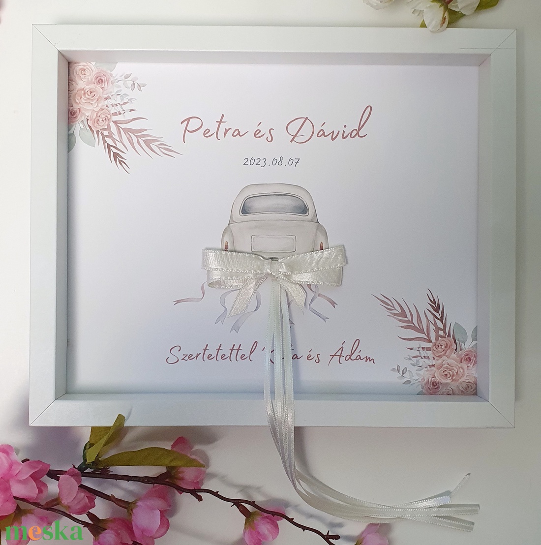 Autós pénzátadó képkeret rózsa díszítéssel, pasztell, nászajándék átadó esküvőre - esküvő - emlék & ajándék - nászajándék - esküvői pénzátadó képkeret - Meska.hu Autós pénzátadó képkeret rózsa díszítéssel, pasztell, nászajándék átadó esküvőre - esküvő - emlék & ajándék - nászajándék - esküvői pénzátadó képkeret - Meska.hu