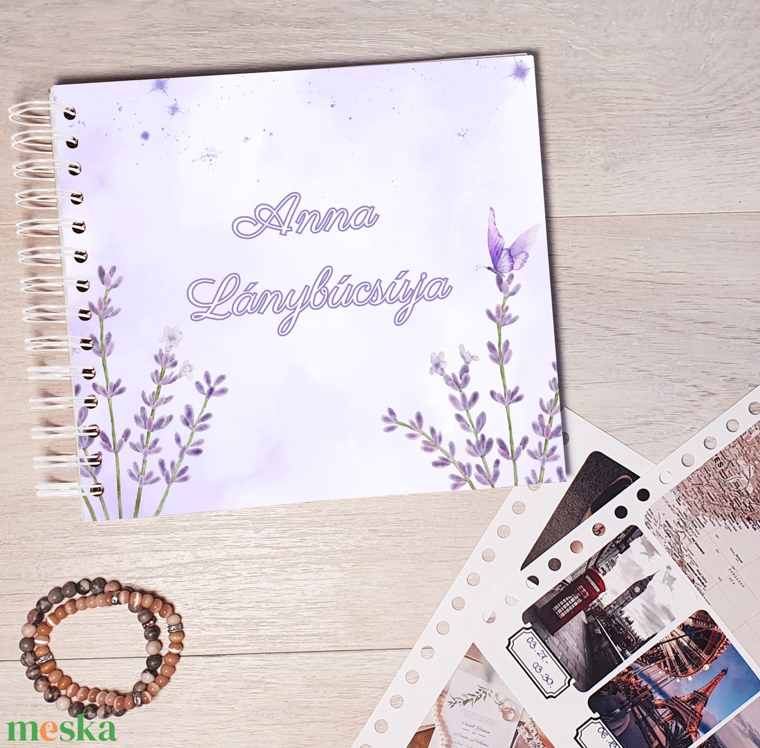 Lánybúcsús emlékkönyv, fotóalbum, napló, Scrapbook (levendula) - névre szóló - esküvő - lánybúcsú - Meska.hu Lánybúcsús emlékkönyv, fotóalbum, napló, Scrapbook (levendula) - névre szóló - esküvő - lánybúcsú - Meska.hu