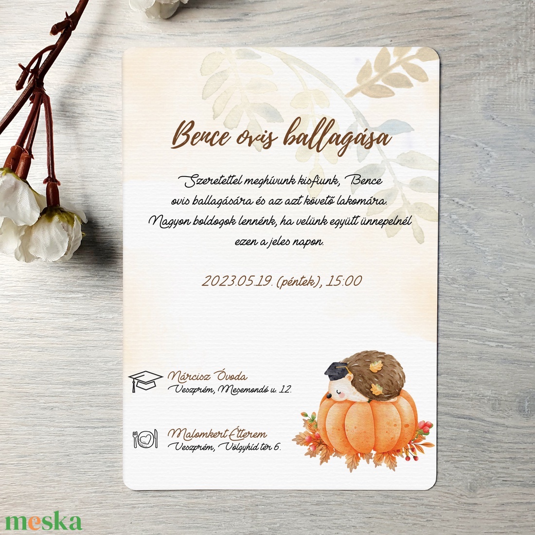 Süni ovis ballagási meghívó (ajándék borítékkal) - unisex - otthon & életmód - papír, írószer - ajándékozás kellékei - meghívó - Meska.hu Süni ovis ballagási meghívó (ajándék borítékkal) - unisex - otthon & életmód - papír, írószer - ajándékozás kellékei - meghívó - Meska.hu