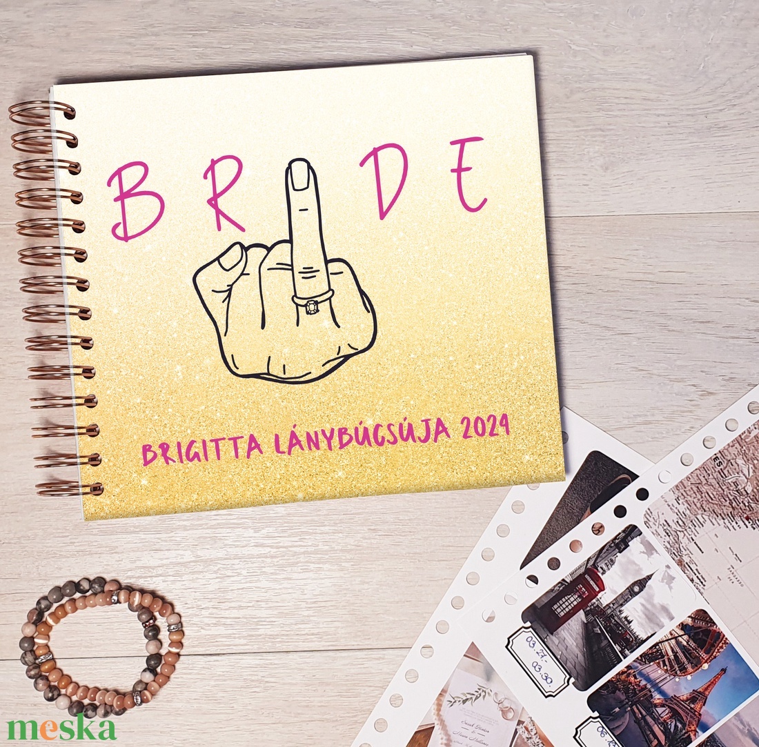 Lánybúcsús emlékkönyv, fotóalbum, napló, Scrapbook (Arany Bride) - névre szóló - esküvő - lánybúcsú - Meska.hu Lánybúcsús emlékkönyv, fotóalbum, napló, Scrapbook (Arany Bride) - névre szóló - esküvő - lánybúcsú - Meska.hu
