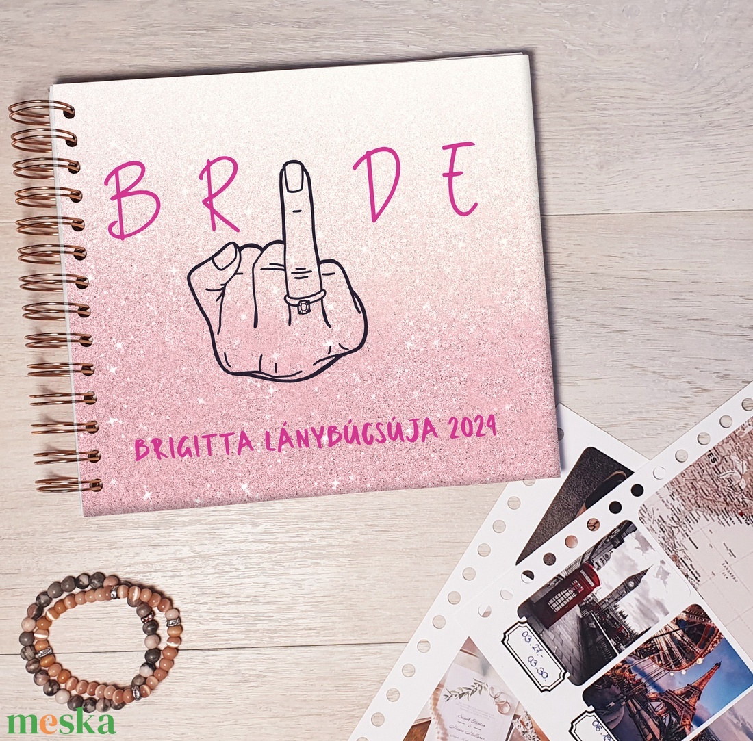 Lánybúcsús emlékkönyv, fotóalbum, napló, Scrapbook (Pink Bride) - névre szóló - esküvő - lánybúcsú - Meska.hu Lánybúcsús emlékkönyv, fotóalbum, napló, Scrapbook (Pink Bride) - névre szóló - esküvő - lánybúcsú - Meska.hu