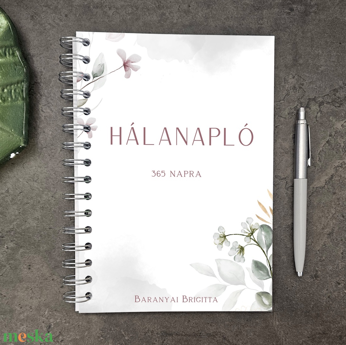 Hálanapló 365 napra - fehér virágos - otthon & életmód - papír, írószer - jegyzetfüzet & napló - Meska.hu Hálanapló 365 napra - fehér virágos - otthon & életmód - papír, írószer - jegyzetfüzet & napló - Meska.hu