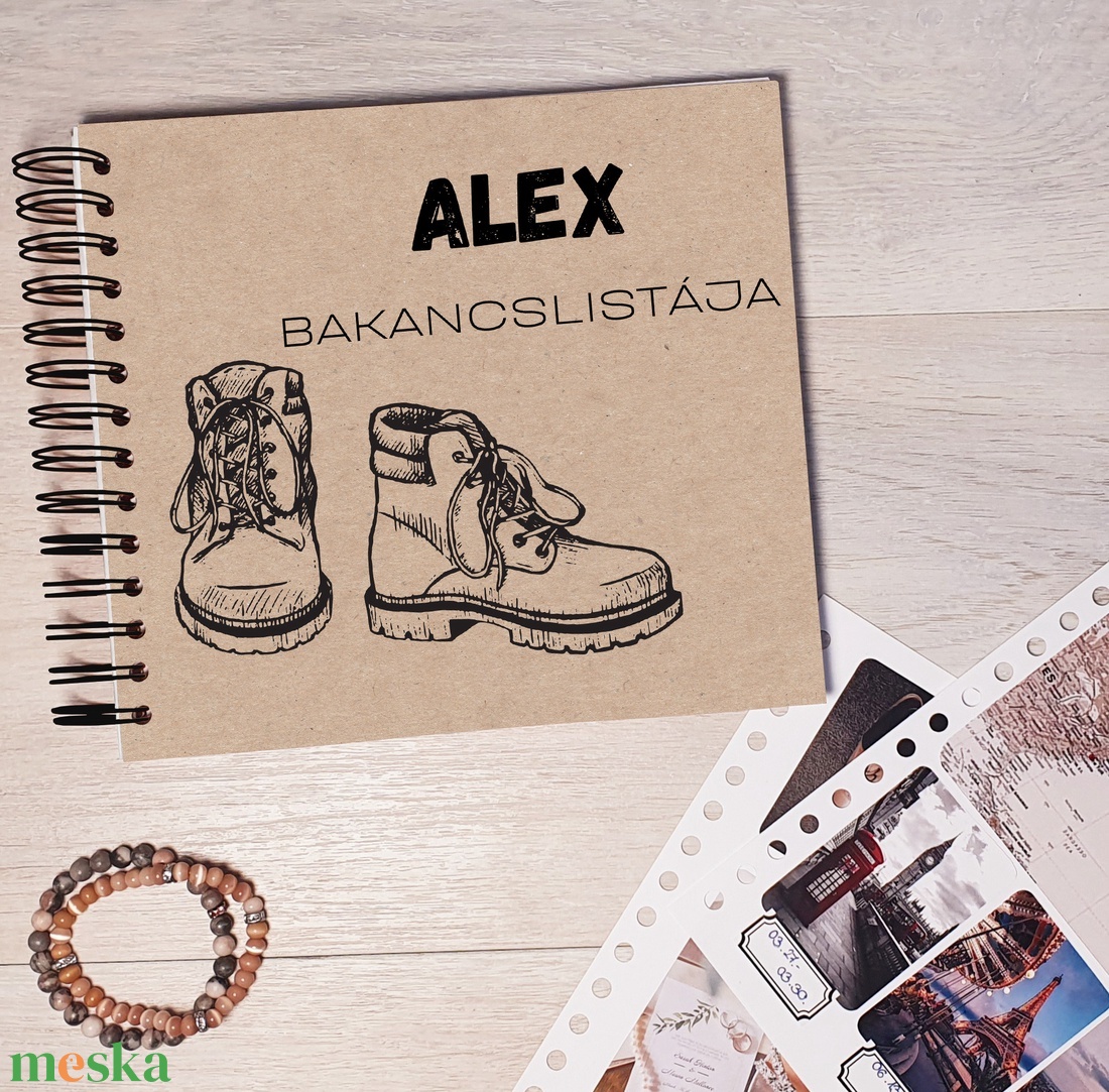 Bakancslista - fiú / Napló / Scrapbook / Emlékkönyv saját nevetekkel, ajándék ötlet, pároknak - a mi történetünk - otthon & életmód - papír, írószer - jegyzetfüzet & napló - Meska.hu Bakancslista - fiú / Napló / Scrapbook / Emlékkönyv saját nevetekkel, ajándék ötlet, pároknak - a mi történetünk - otthon & életmód - papír, írószer - jegyzetfüzet & napló - Meska.hu